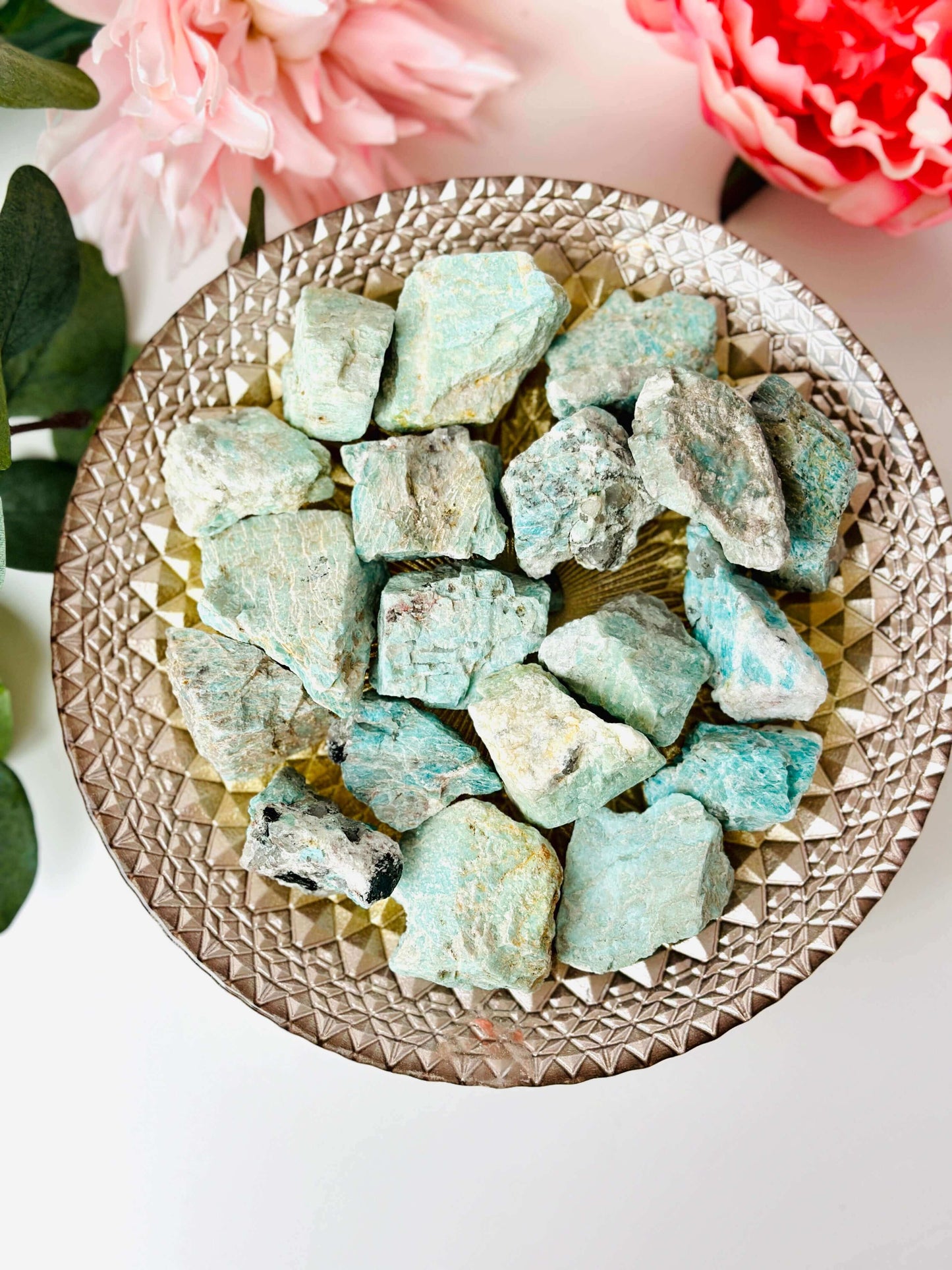 Raw Amazonite crystal, Raw crystals for anxiety