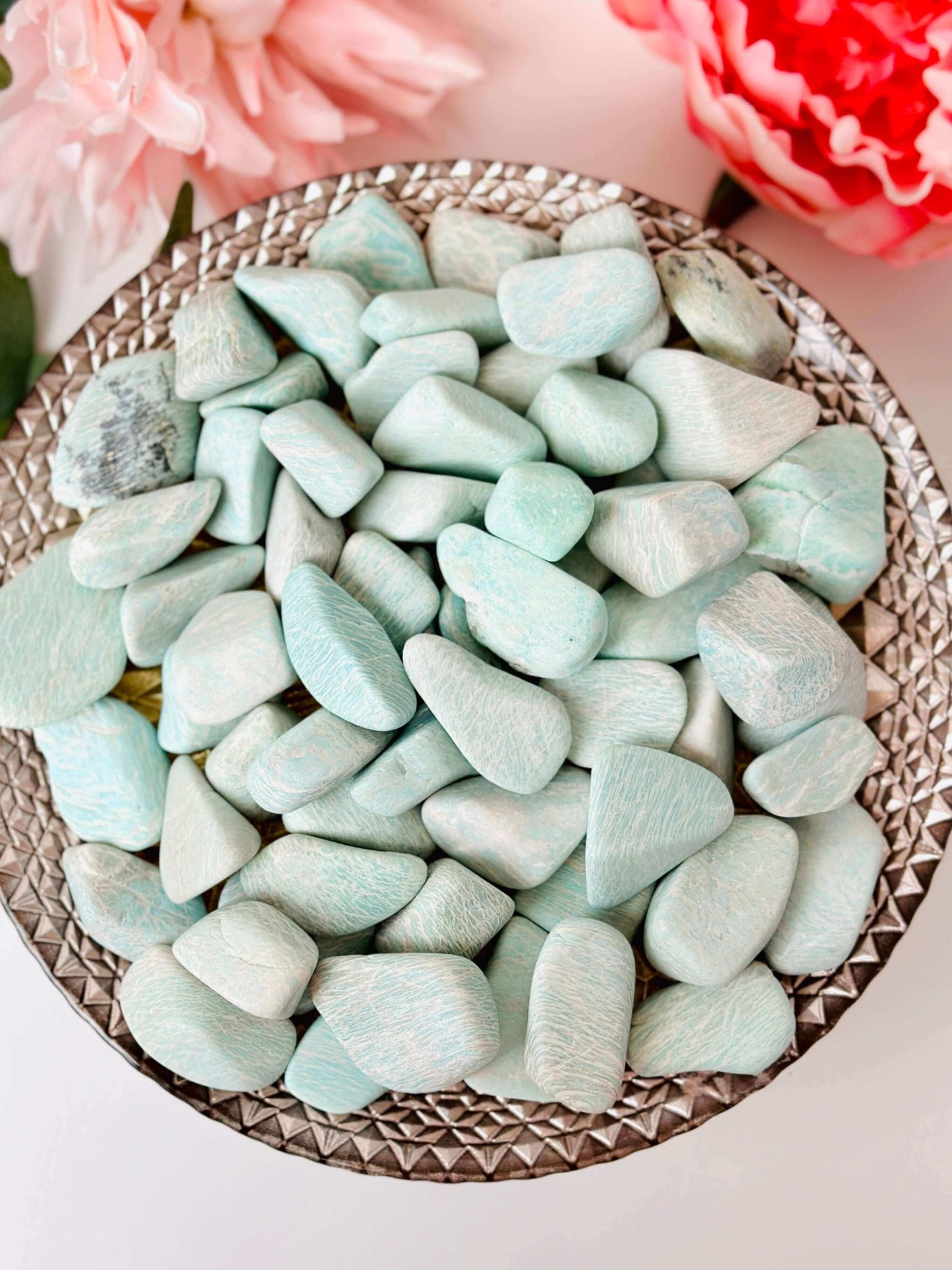 Amazonite Tumbled Stone, Tumbled Crystals For Anxiety