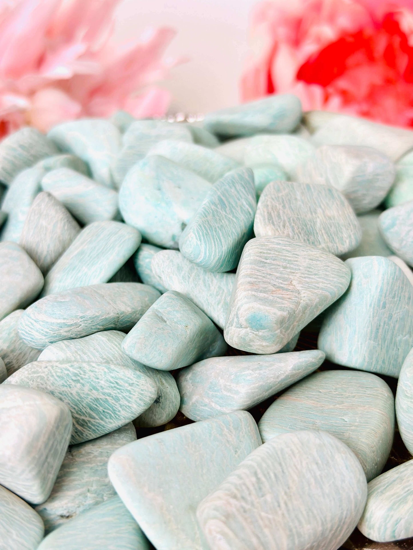 Amazonite Tumbled Stone, Tumbled Crystals For Anxiety