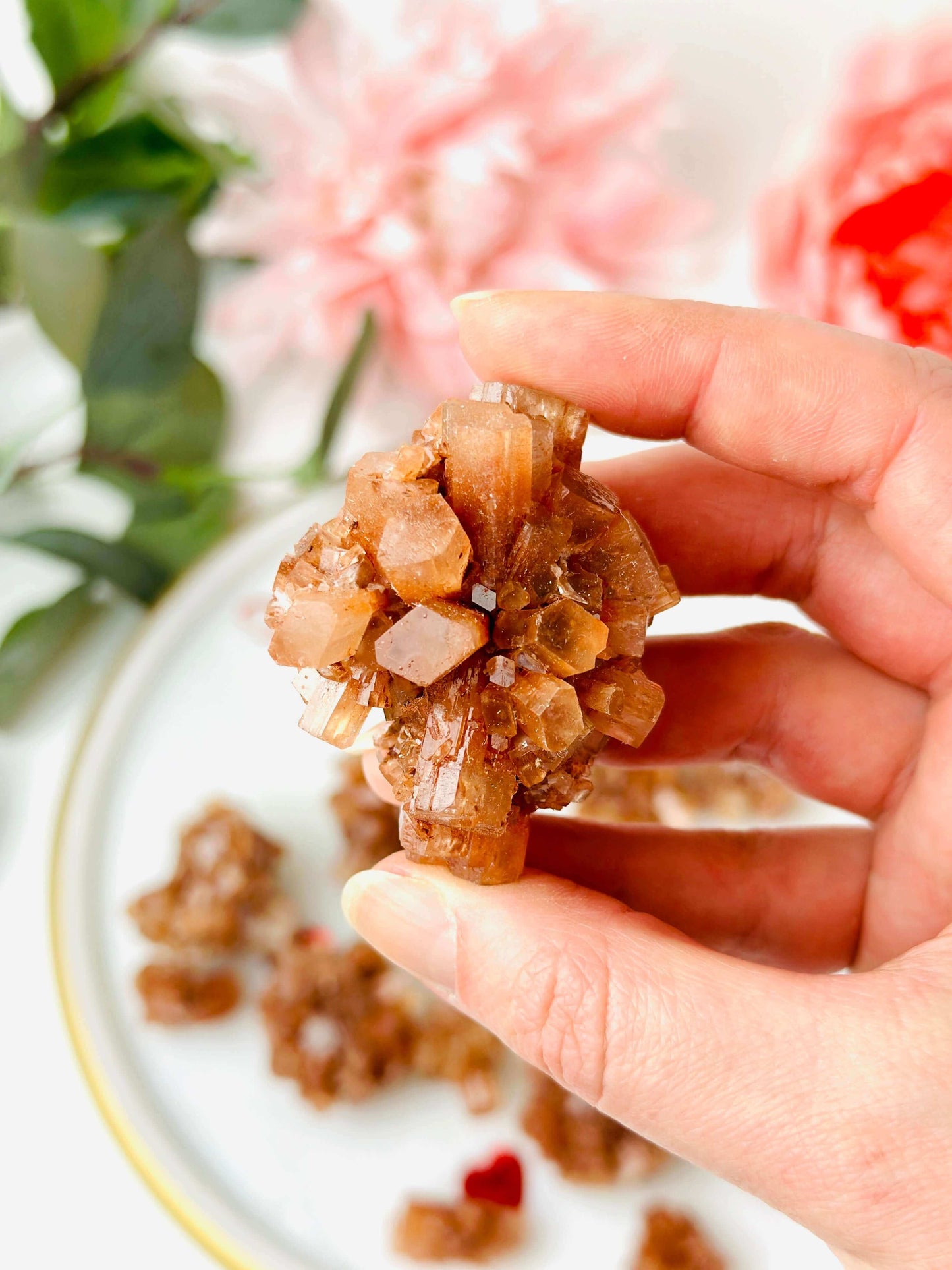 Aragonite cluster, Self love crystals, Raw crystals for confidence