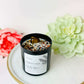 Manifestation crystal candle,  Herbal meditation candle with healing crystals