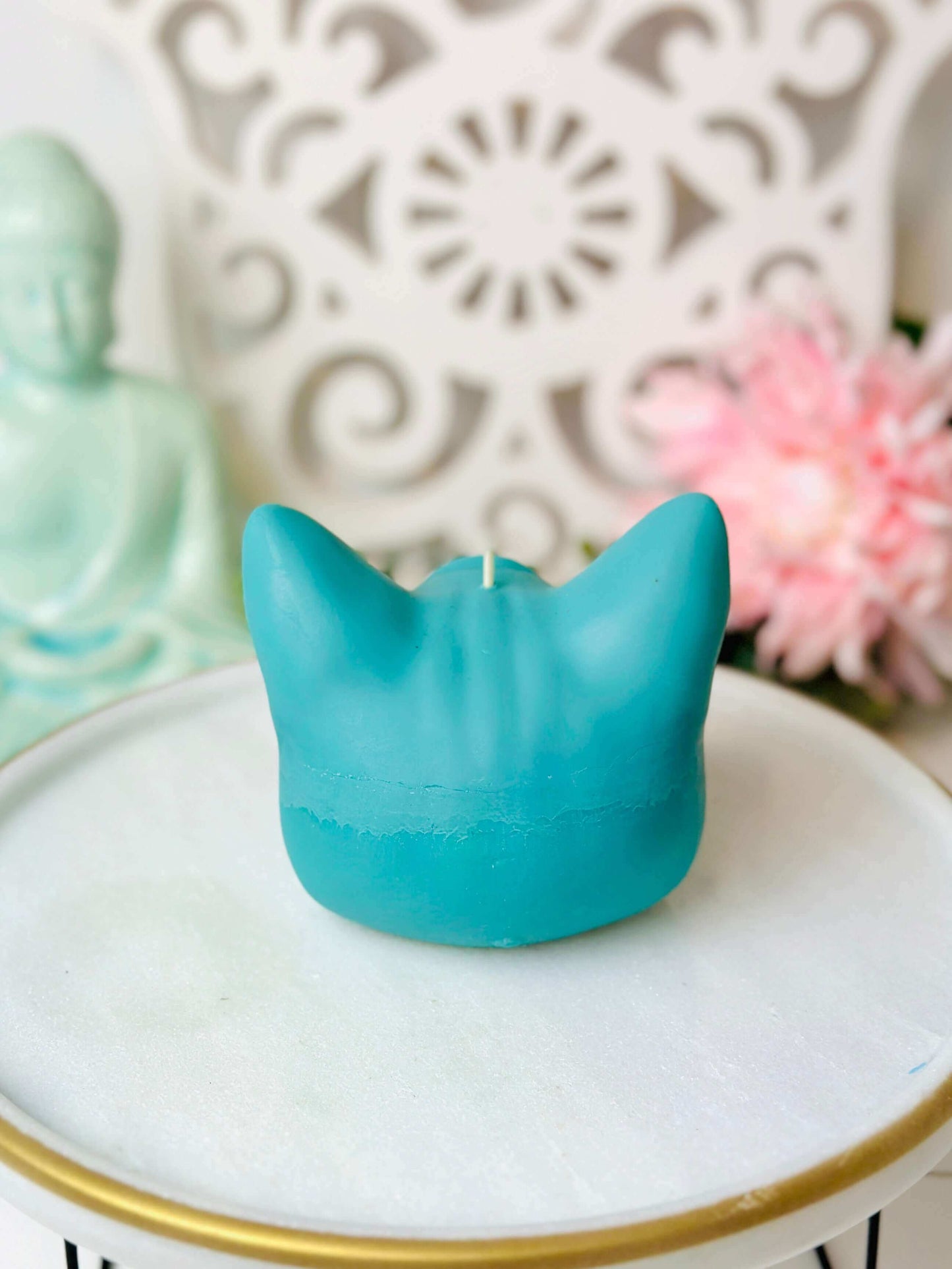 XL Third eye cat candle mold, Silicone moulds