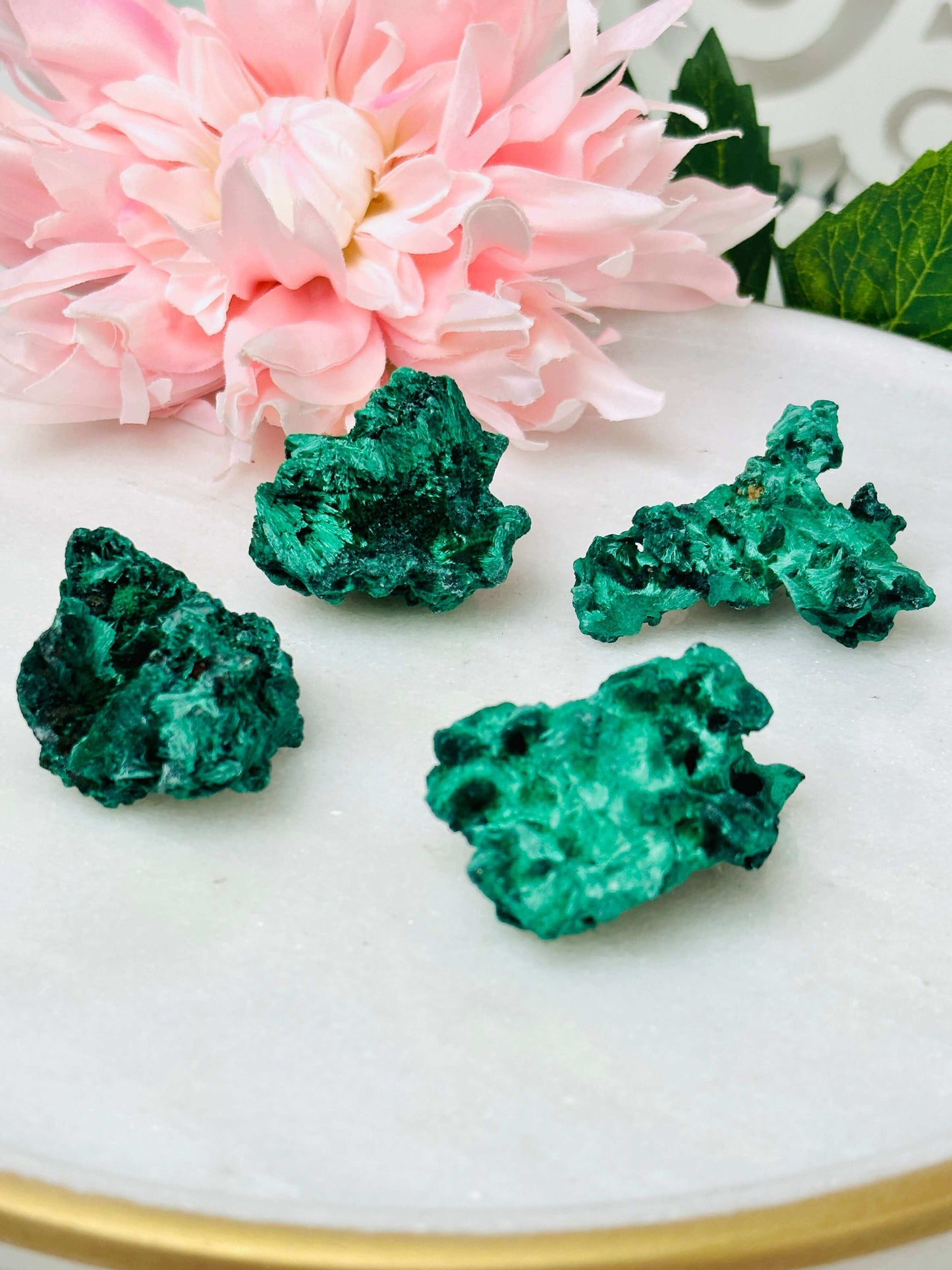 Raw Malachite , Fibrous Velvet Malachite specimen