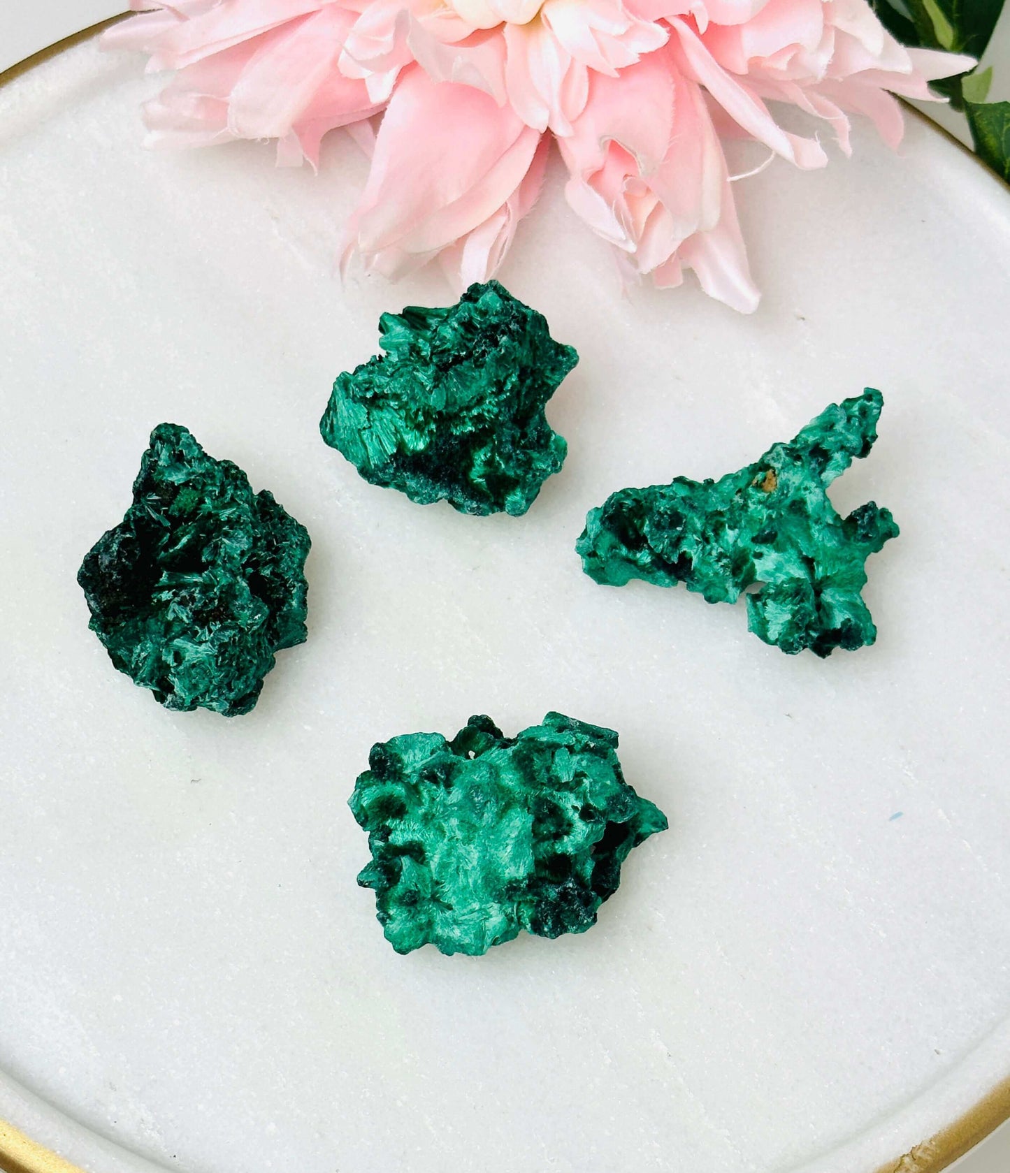 Raw Malachite , Fibrous Velvet Malachite specimen