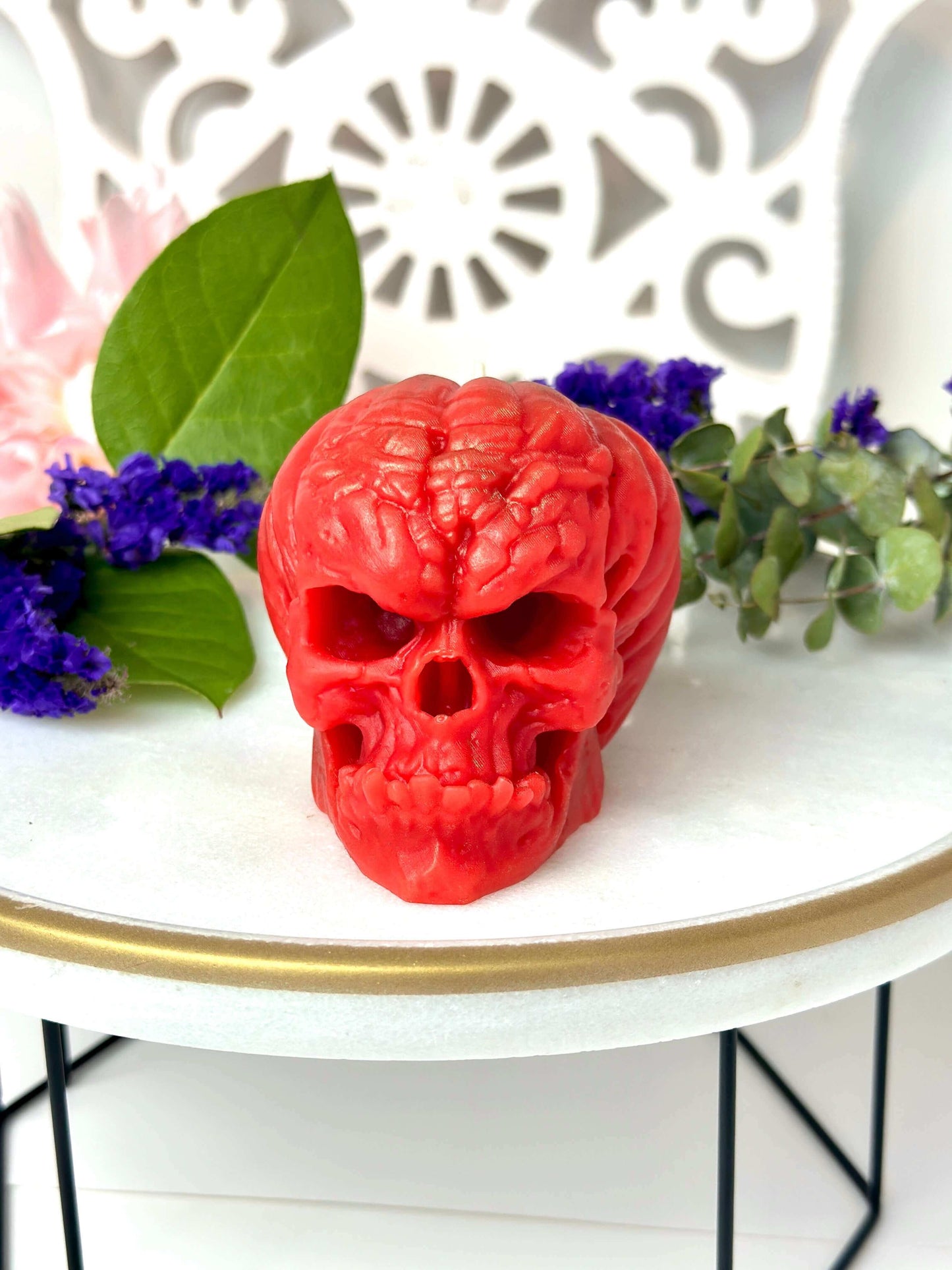 Skull candle mold , Silicone moulds , Halloween molds