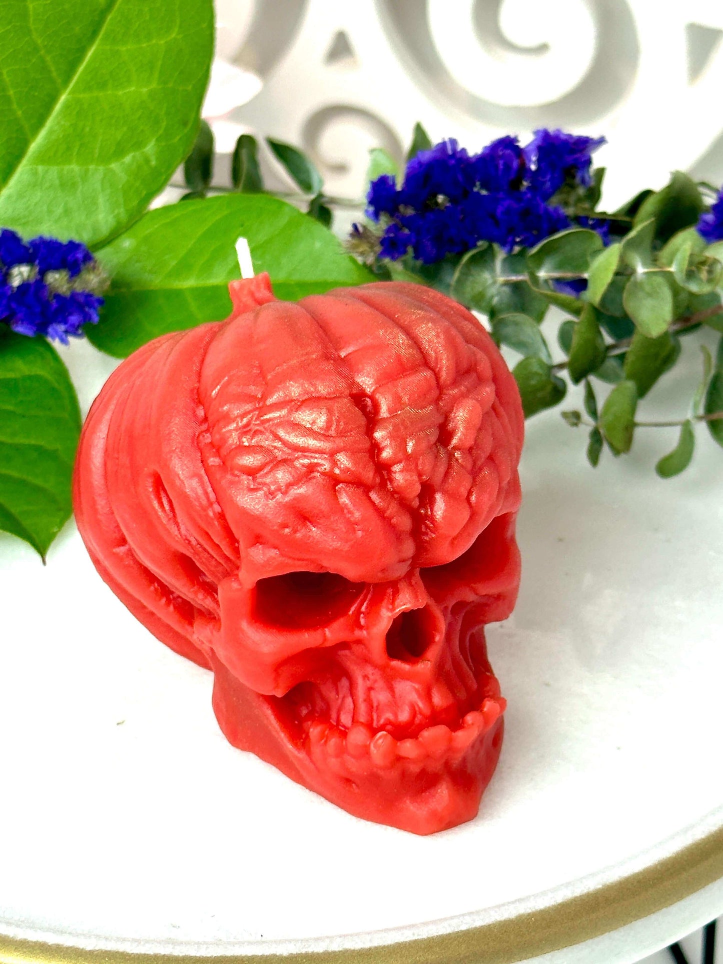 Skull candle mold , Silicone moulds , Halloween molds
