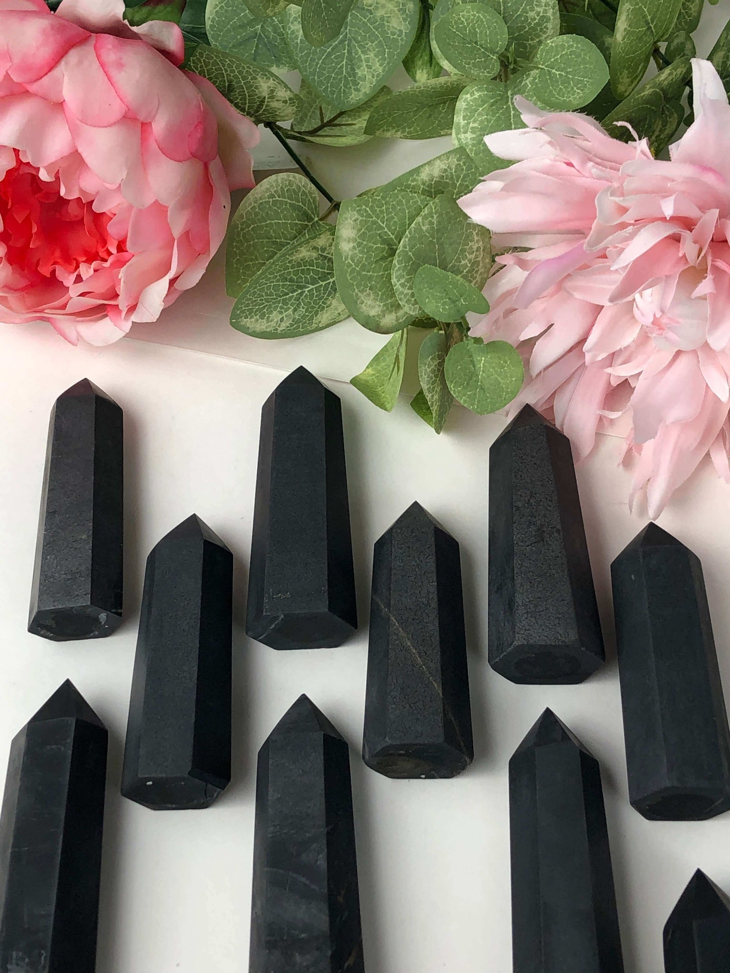 Shungite crystal points