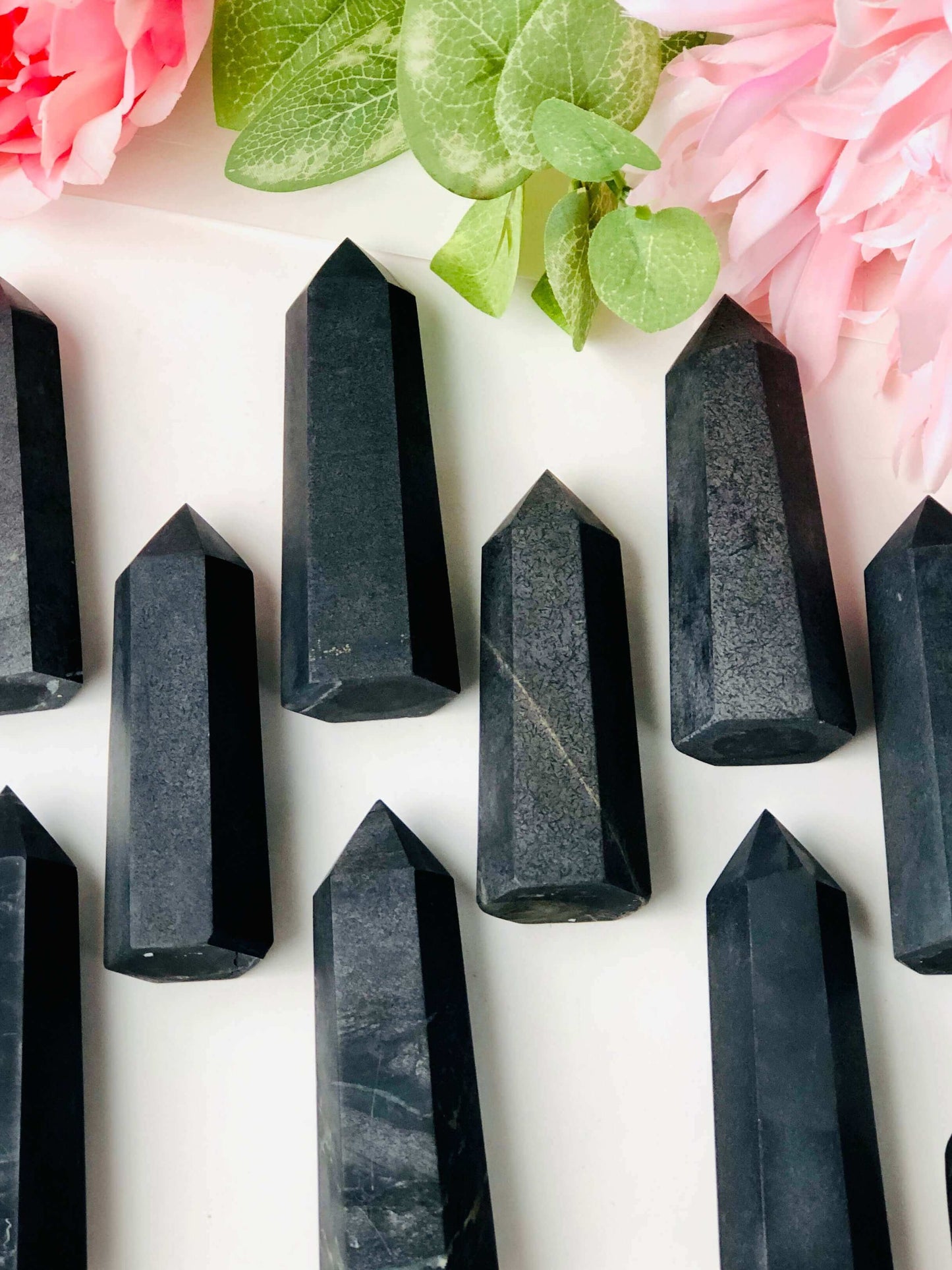 Shungite crystal points