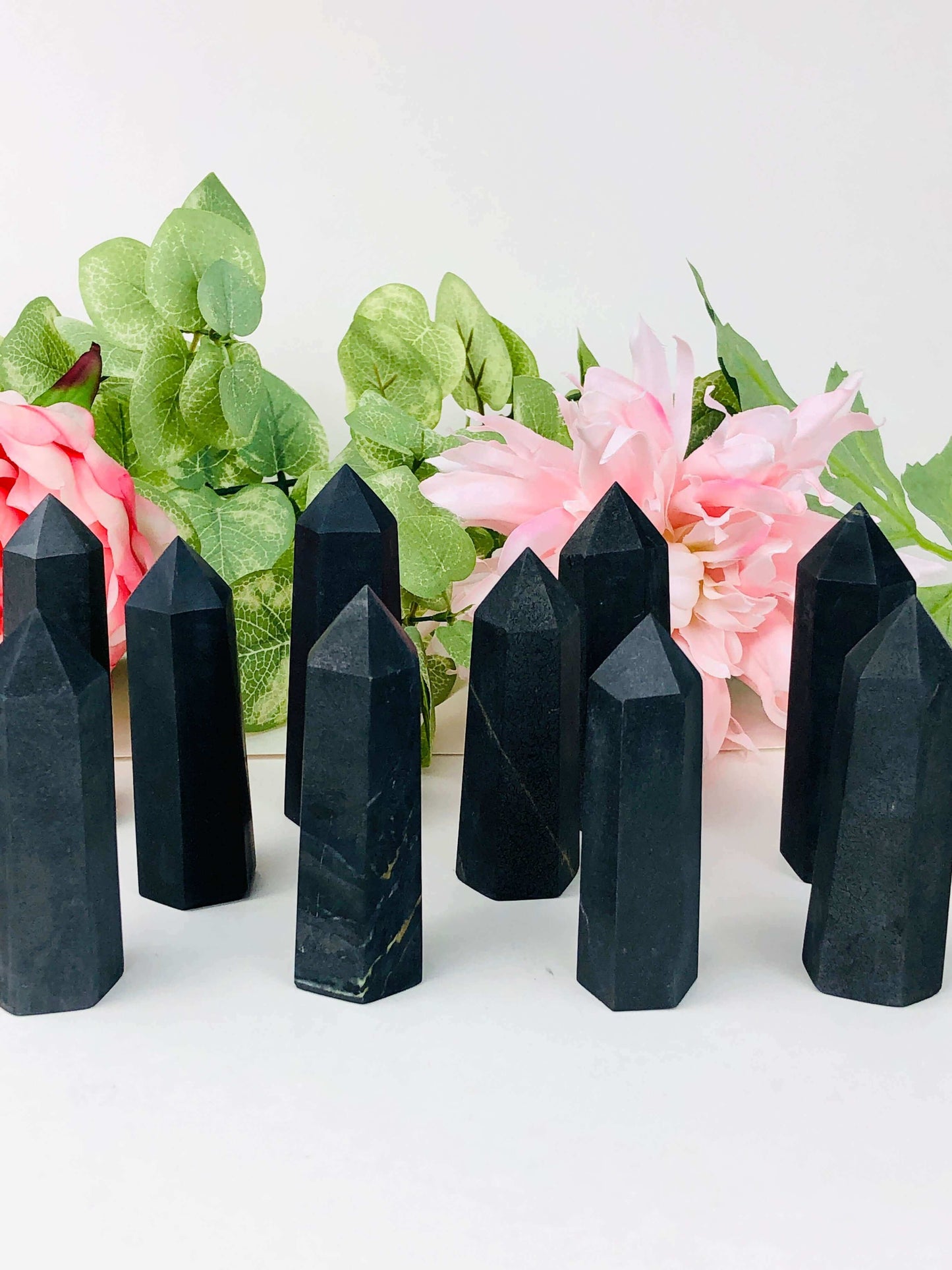 Shungite crystal points