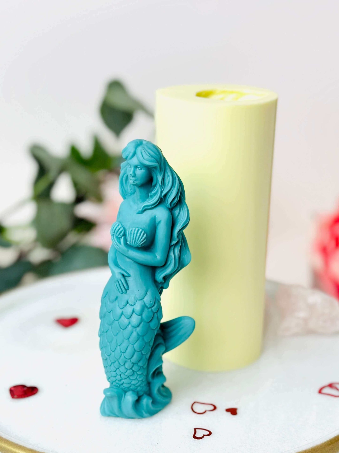 Mermaid silicone mold for candle making