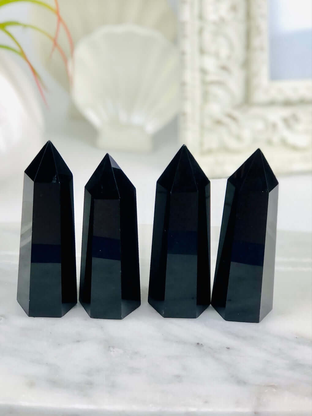 Obsidian Towers Crystal Aesthetic Photo
