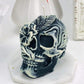 Black Skull Candle Gothic Decor