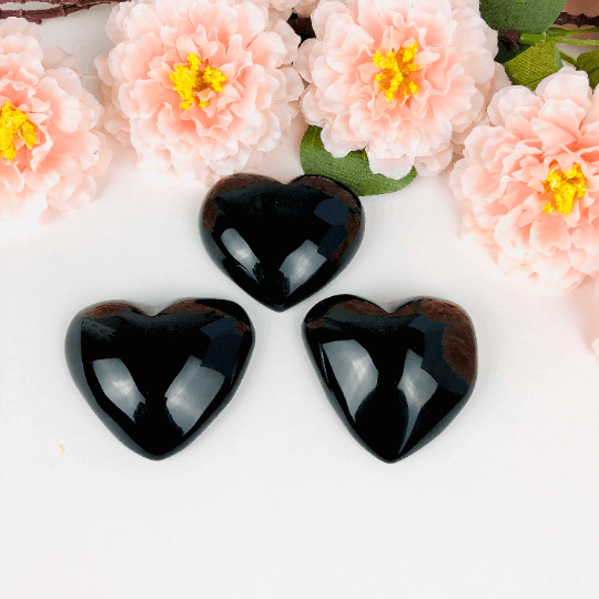 Rainbow Obsidian heart