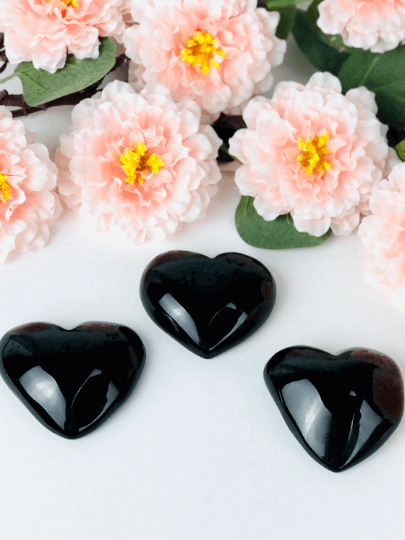 Rainbow Obsidian heart