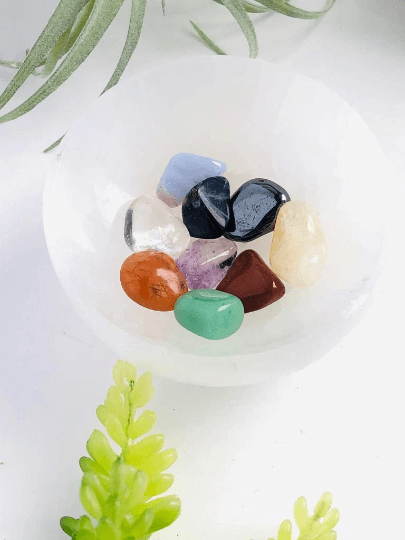 Beginner chakra crystal and stone set