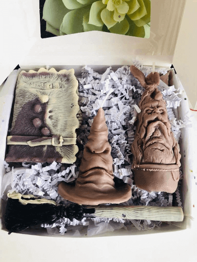 Wizard holiday candles , Halloween funny book candle