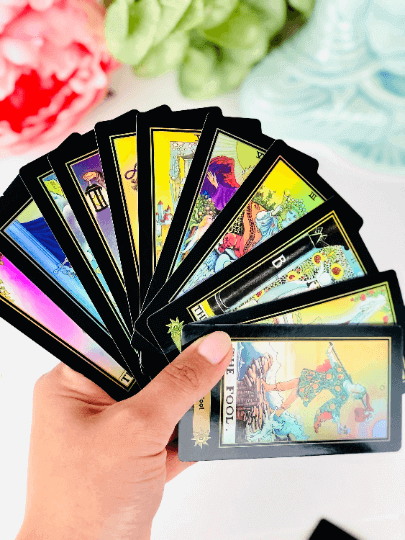 Tarot card deck - holographic tarot cards for A.E. Waite