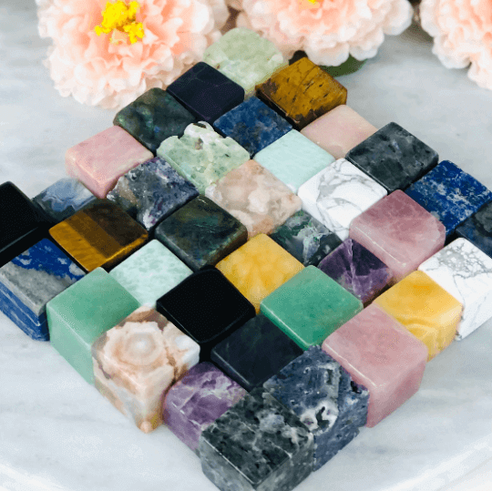 Large Crystal carving cubes