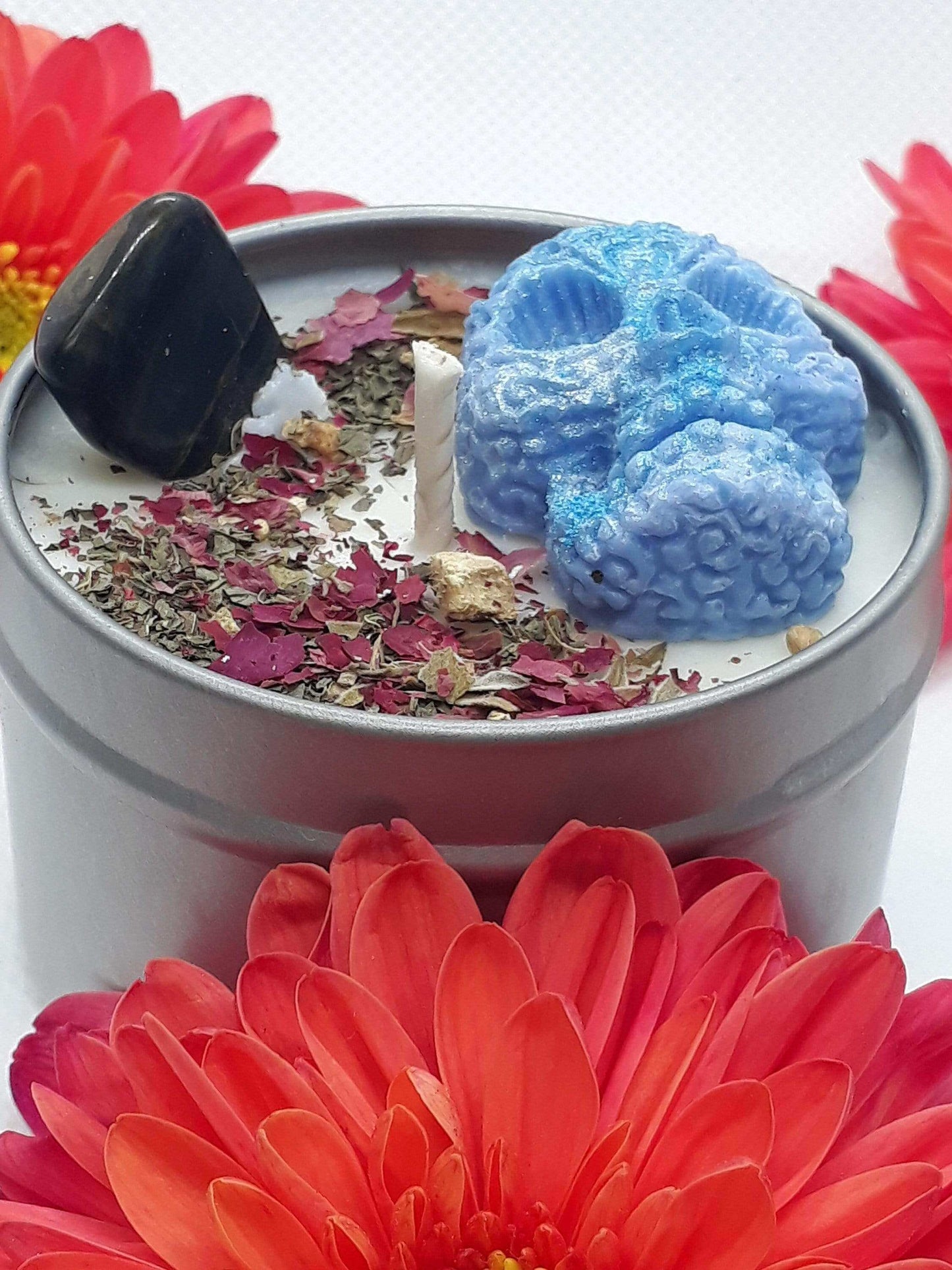 Tranquility & Relaxation - Blue Tiger Eye infused candle