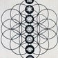 Seven Chakra grid cloth kit with 13 crystals