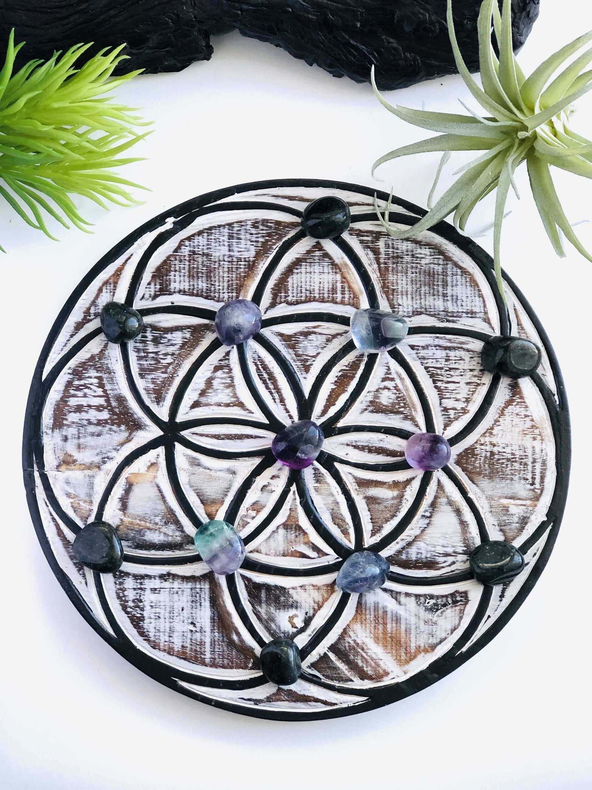 Seed of life - Wood crystal grid