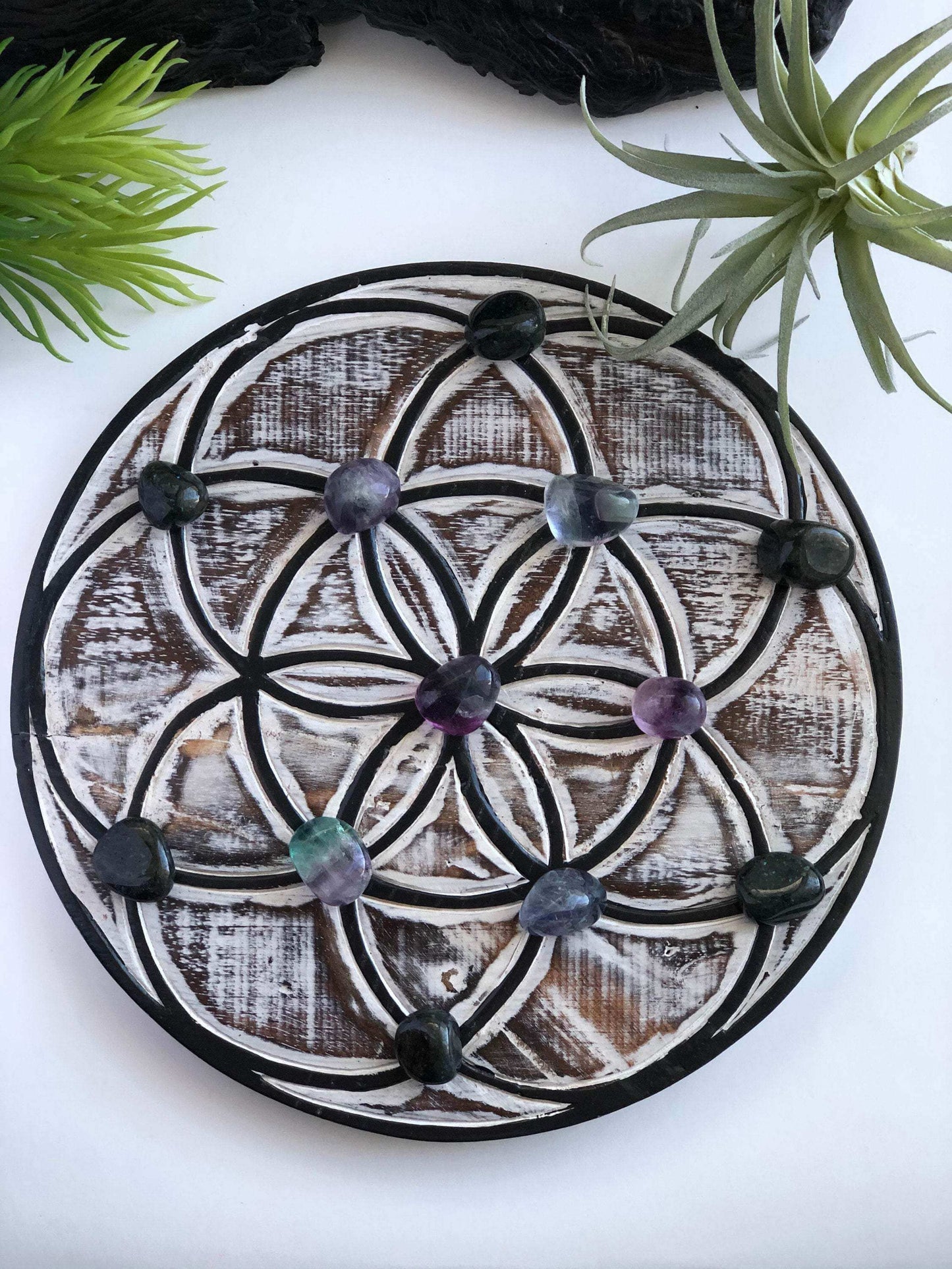 Seed of life - Wood crystal grid