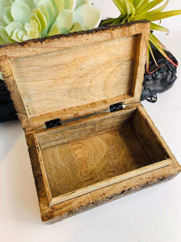 Tree of life - Hand-Carved mango wood gift box